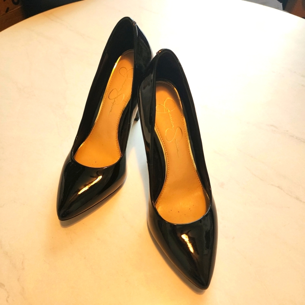 Black Patent Leather Pumps